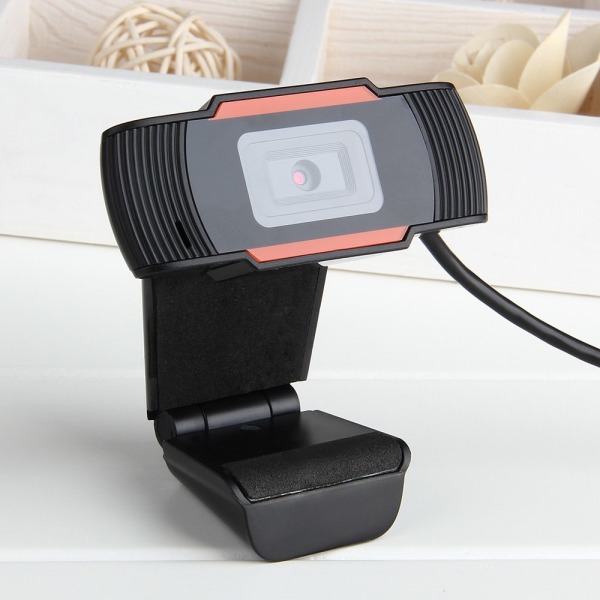 12MP pixels HD 360 Webcam USB PC Bærbar Kamera Sort Black