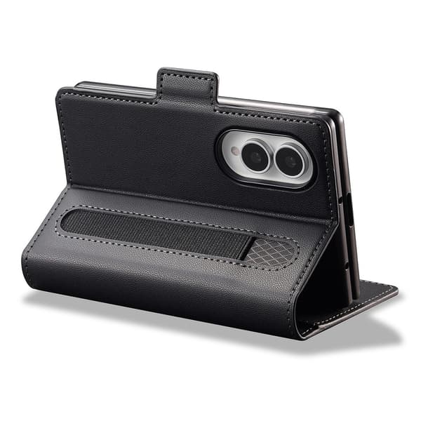 LC.IMEEKE Telefonpungcover med støtte til Samsung Galaxy Z Fold8 Black