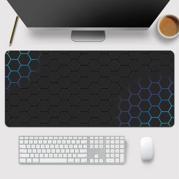 400x900x3 mm stor musematte Anti-skli datamaskin bordmatte gummi E-sport gaming Black