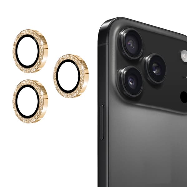 iPhone 17 Pro / iPhone 17 Pro Max Kameralinssin Suojus Gold