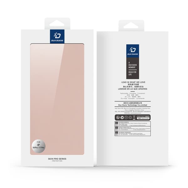DUX DUCIS Puhelinkotelo jalustalla iPhone 18 Pro / 17 Pro puhelimelle Pink