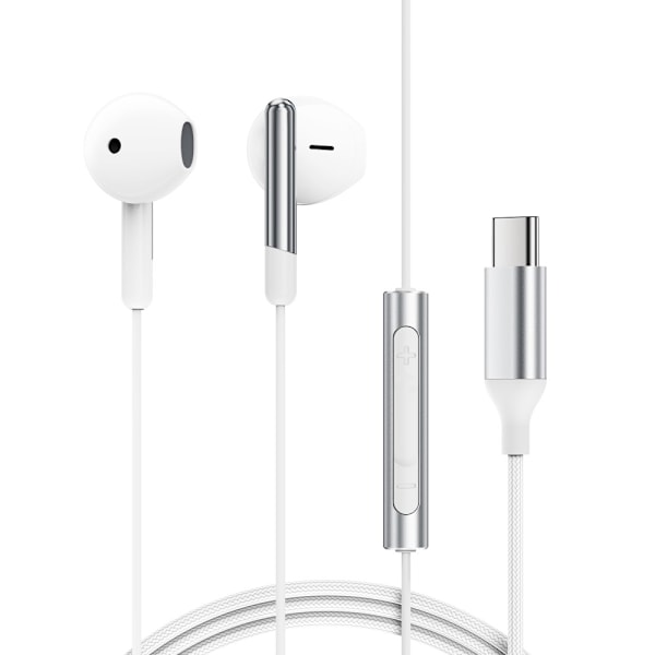 ACEFAST 1,2 m USB-C langallinen kuulokemikrofoniohjain White