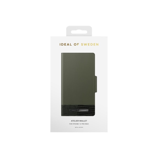 iDeal Of Sweden iPhone 12 Pro Max skal - Metal Woods Black