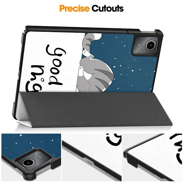 Trefoldet Stativdeksel for Lenovo Tab M11 - Katt Multicolor