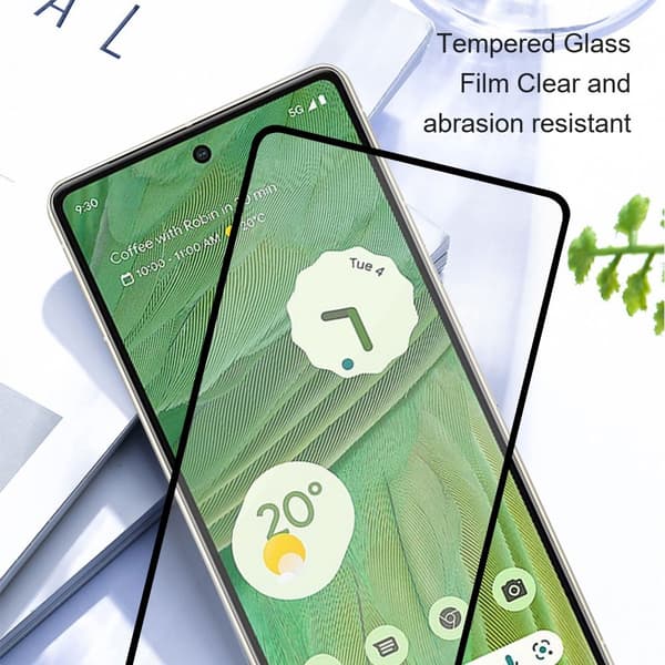 AMORUS For Pixel 8 Näytönsuojalasi Transparent