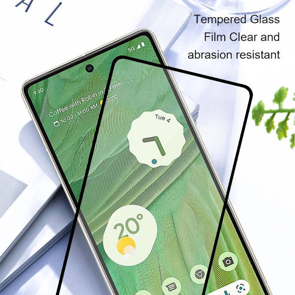 AMORUS Skjermbeskytter i glass for Pixel 8 Transparent