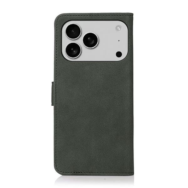 KHAZNEH Puhelimen lompakkokotelo jalustalla iPhone 18 Pro Max / 17 Pro Max puhelimille Green