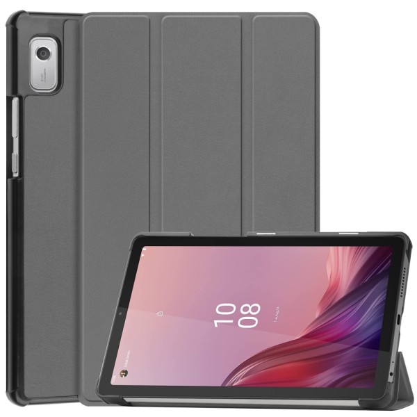 Til Lenovo Tab M9 Trifoldet Stativdæksel Grey