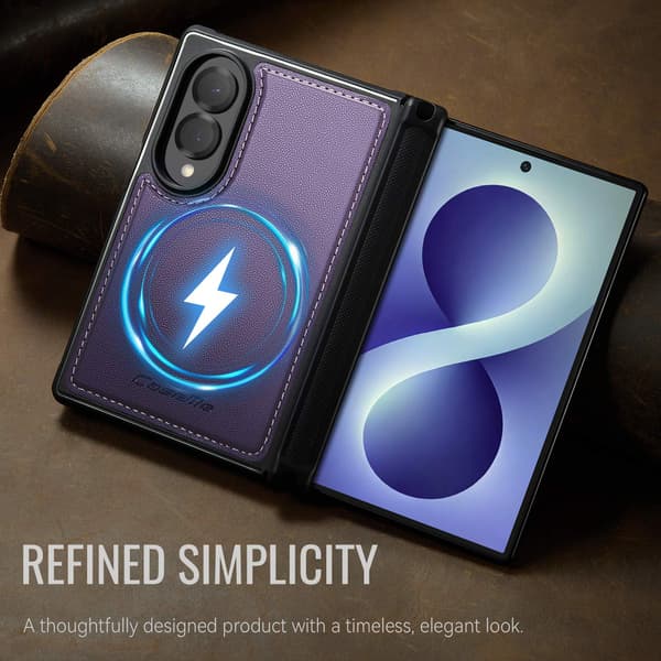 CASEME Magnetisk telefondeksel til Samsung Galaxy Z Fold8 Purple