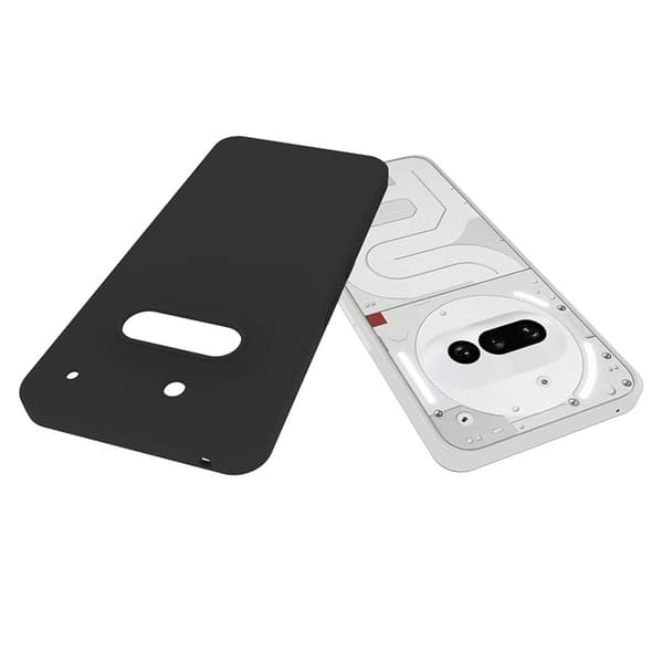 For Nothing Phone (3a) Deksel Matt Finish Mykt TPU Mobildeksel Black