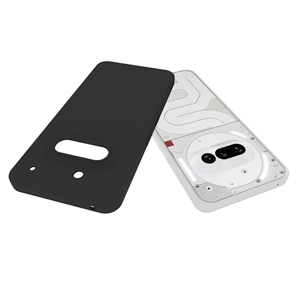 För Nothing Phone (3a) Skal Matt Finish Mjukt TPU Skyddsfodral Svart