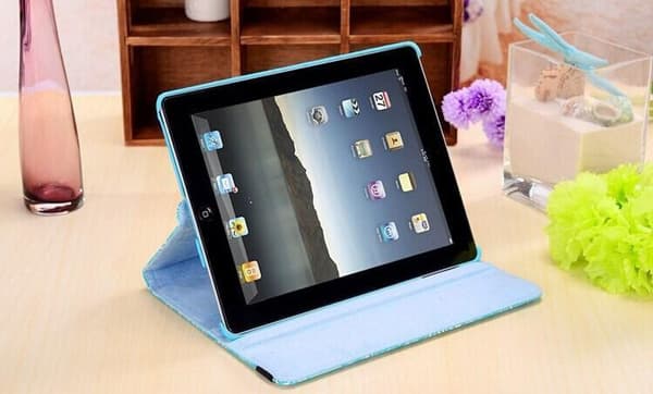Fodral till iPad Mini 1/2/3 360 rotation Blommor Orange