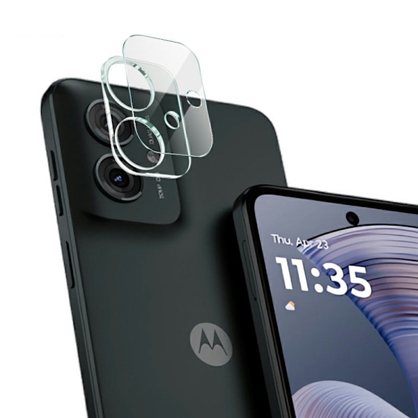IMAK Motorola Moto G55 Temperoitu Lasi Kameran Linssinsuoja Transparent