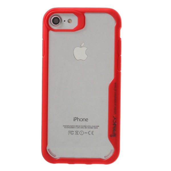 IPAKY iPhone 7 TPU Hybrid Skal - Röd