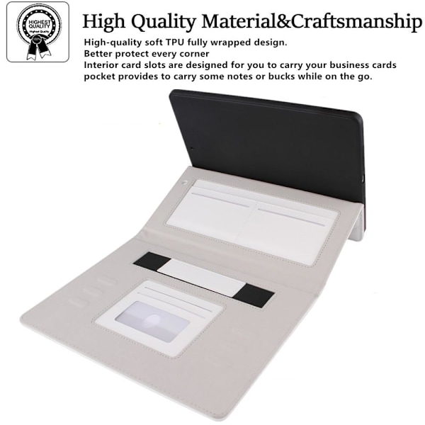 Til iPad 10.2 (2021)/(2020)/(2019) Broderigitter Tabletcover White