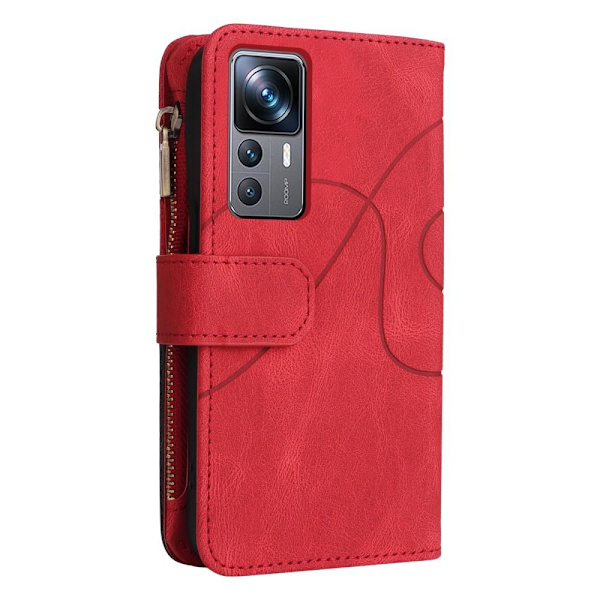 KT-monitoimisarja-5 Xiaomi 12T/12T Pro -puhelinkotelolle - punainen Red