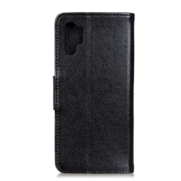 Textured Split Leather Wallet Case Samsung Galaxy A32 5G Black