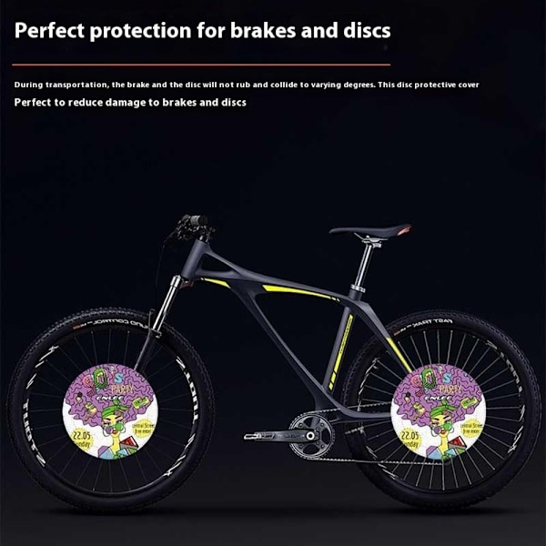 ENLEE Terrengsykkel Disc Brake Shield Anti Overspray Bicycle Brake Shield - Skateboard Multicolor