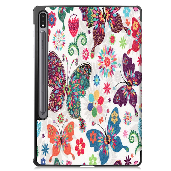 Slim Fit Cover Fodral Till Samsung Galaxy Tab S7 Plus / S8+ - Butterflies multifärg