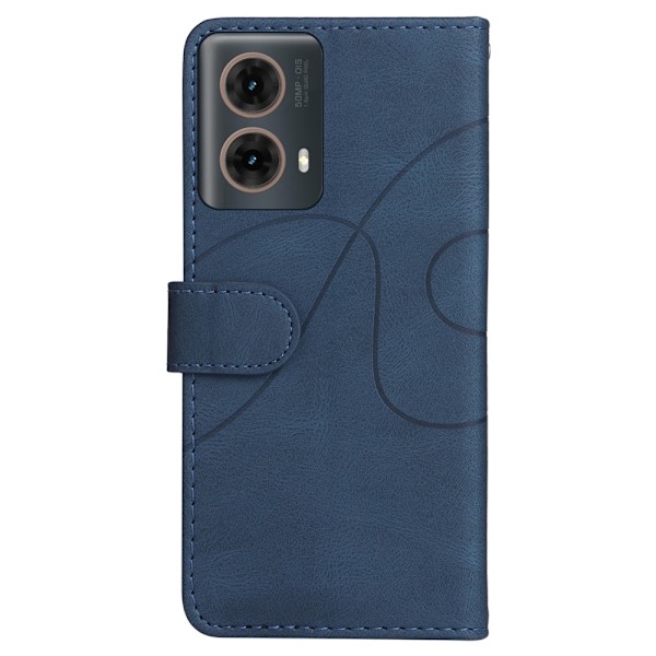 Til Motorola Moto G85 KT-serie-1 dobbeltfarve Blue