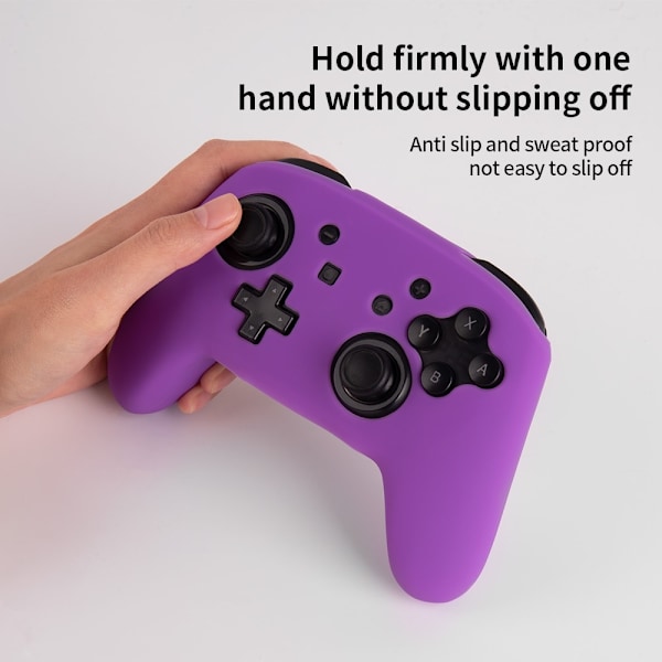 Kompatibel med Nintendo Switch Pro Controller Case Silikone - Lilla Purple