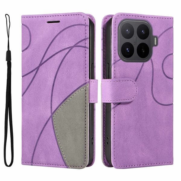 Til Xiaomi 17T Pro Lommebokdeksel Bi-colour Purple