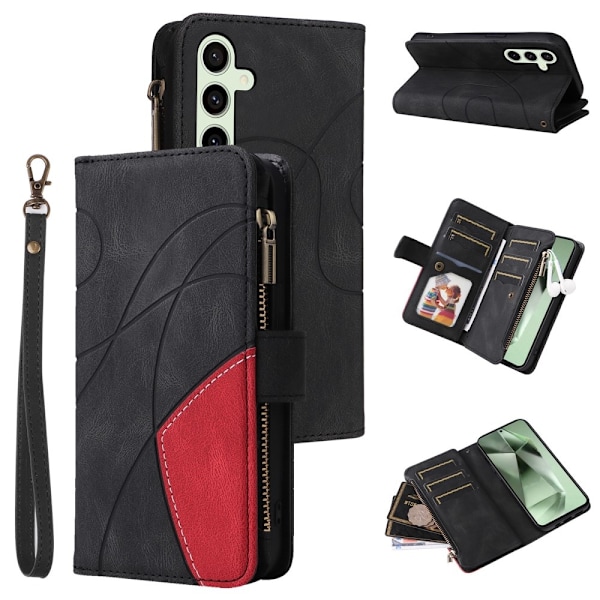 KT Multifunksjons Serie-5 Telefonveske for Samsung Galaxy S24 FE Black