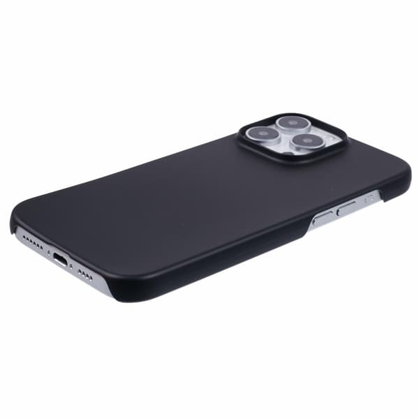 Etui Cover til iPhone 16 Pro Max Stødsikkert hårdt gummibelagt telefoncover Black