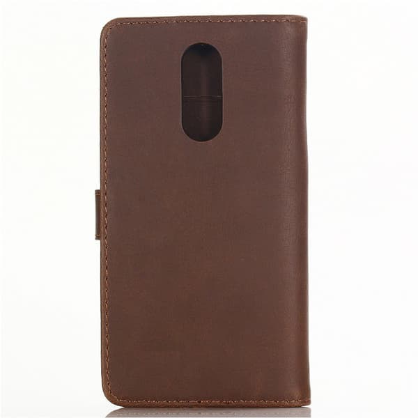 Retro Style Wallet Stand Kansi - OnePlus 7 - Coffee Brown