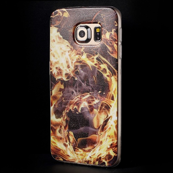 Samsung Galaxy S6 EDGE TPU skal Flame Lila