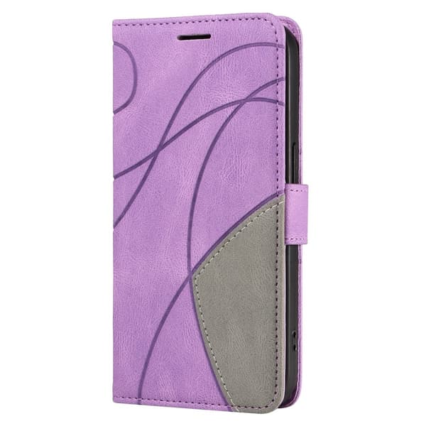 Til Xiaomi Redmi 14C KT - serie - 1 dobbeltfarve tegnebog Purple