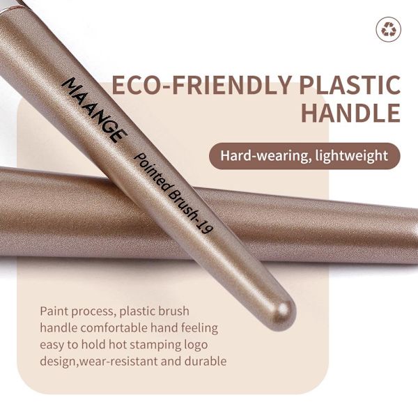 20st fiber ögonskuggsborste Basic Blusher Eyebrow Makeup Smink Rosa