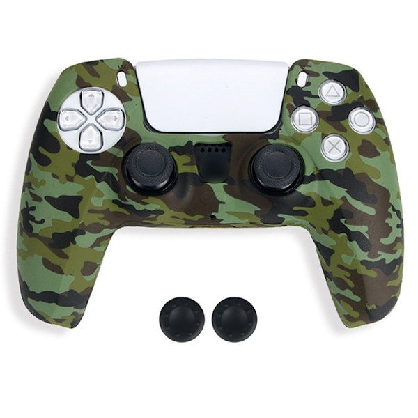 DATA FROG Silikondeksel for Sony Playstation 5 Gamepad med 2 Rocker Caps Multicolor