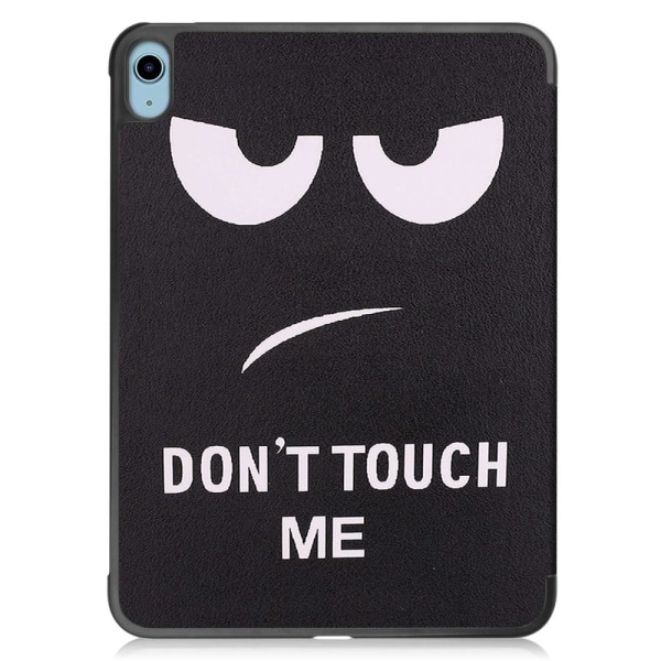 Apple iPad 10.9 2022 Slim fit tri-fold fodral - Don't Touch multifärg