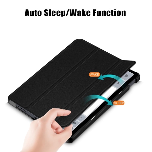 Xiaomi Redmi Pad SE Stativ Slim Fit Deksel Sleep / Wake - Svart Black