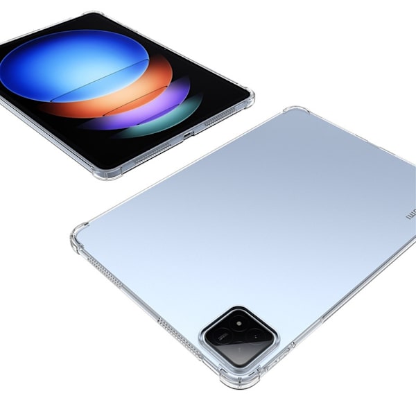 Til Xiaomi Pad 6S Pro 12.4 -TPU Klar Matteret Tablet-Taske Transparent