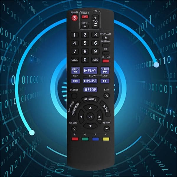 Fjärrkontroll Ersättning för N2QAYB000575 För Panasonic Blu-Ray DVD Spelare Svart