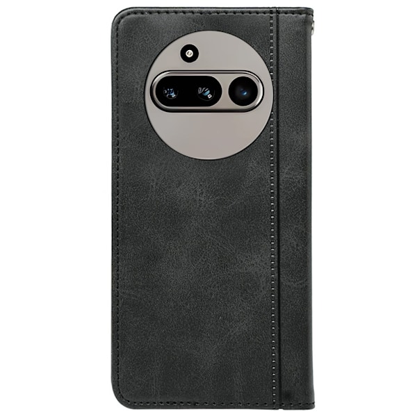 Nothing Phone (3a) -puhelimen kotelo piilotetulla magneettisuljennalla – Musta Black