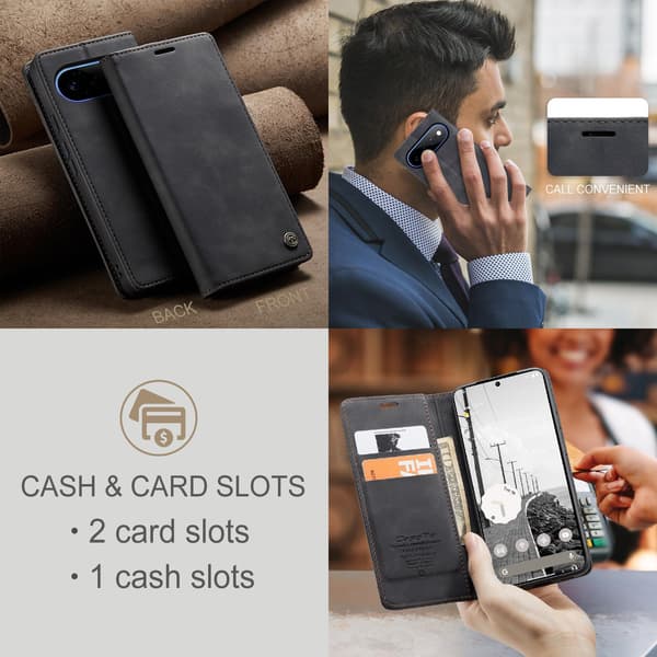 CASEME Pungcover med Stander til Google Pixel 11 Pro XL Black