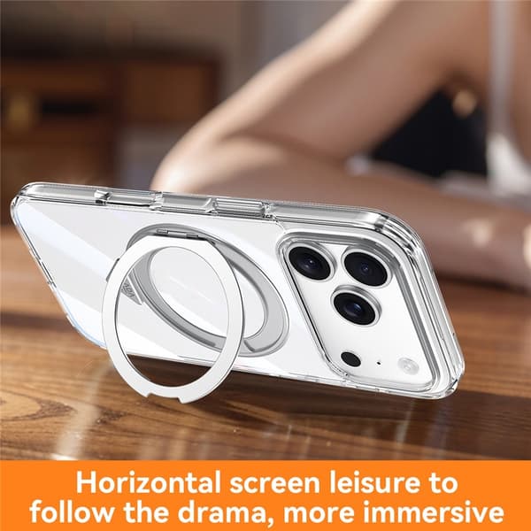 iPhone 17 Pro Max varten Kuori SULADA Magneetti Kickstand TPU + PC Läpinäkyvä Transparent