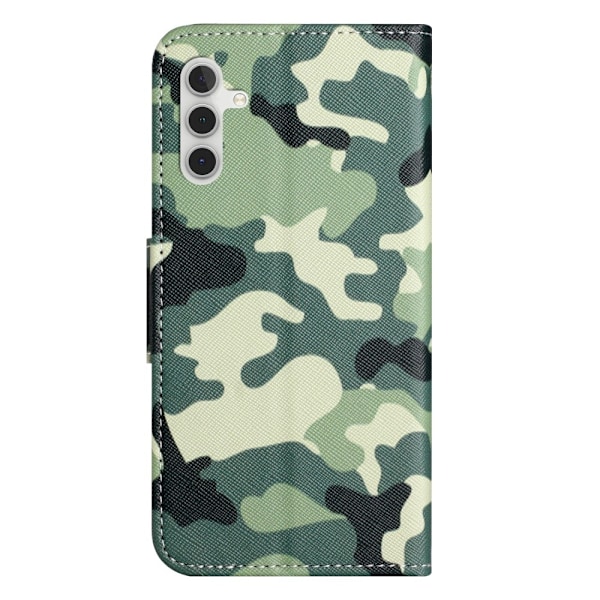 Til Samsung Galaxy A25 tegnebogstativetui mønstertelefoncover Multicolor