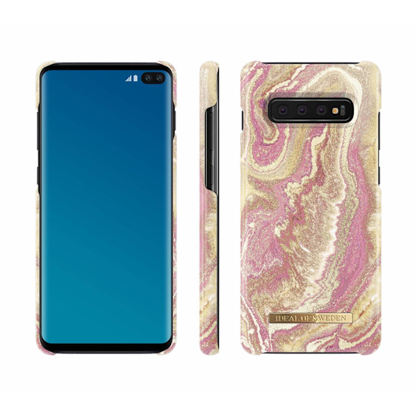 iDeal Of Sweden Samsung Galaxy S10+ case - Golden Blush Marble Gold