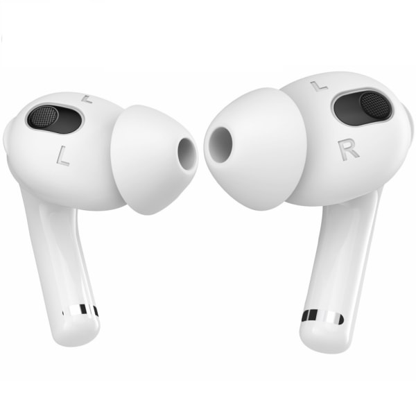 För AirPods 3 Bullerreducerande öronspetsar Silikonskydd L Vit