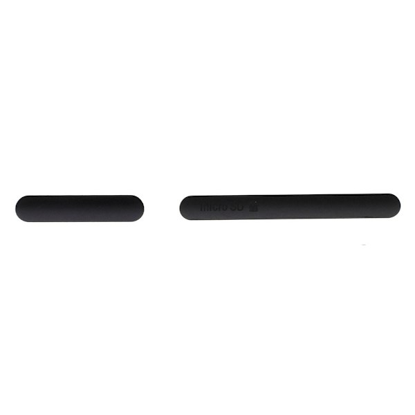 Sony Xperia Z3 støvdeksel for lading & SD - Svart Black