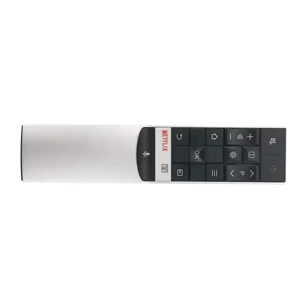 Fjernkontroll utskiftning for RC602S JUR3 for TCL TV stemmeaktivert Silver