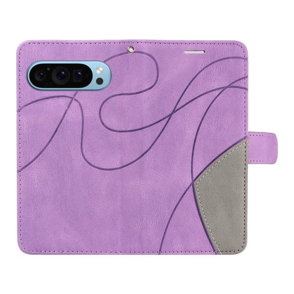 Google Pixel 9 / 9 Pro KT Series - 1 Kahden Värin Kotelo Remmillä Purple