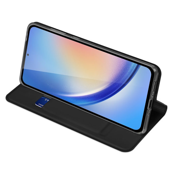 DUX DUCIS -sarjan kotelo korttipaikalla Samsung Galaxy A35 Black