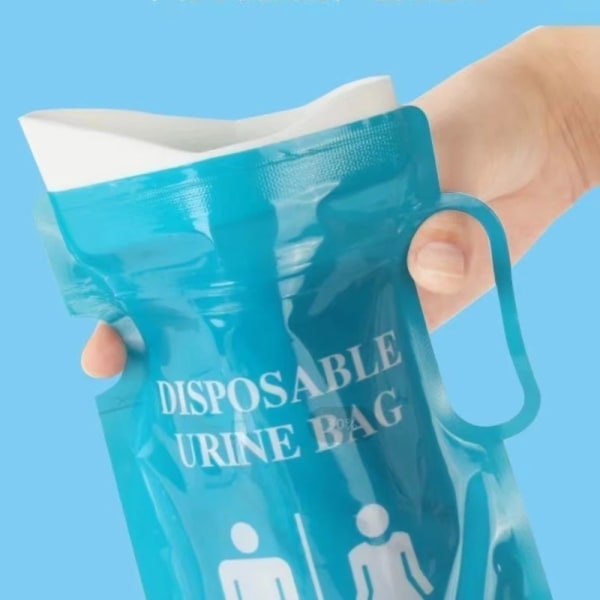 4 stk 750ml bil-urinpose for nødsituasjoner, engangs Camping-lager Blue