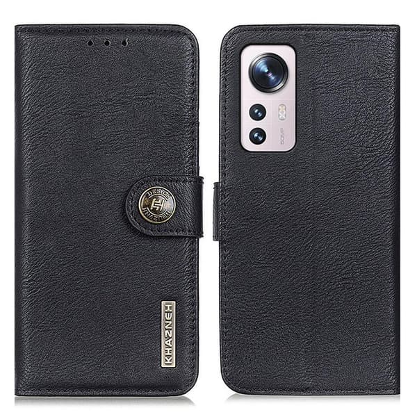 KHAZNEH Xiaomi 12 Lommebok - deksel - Svart Black