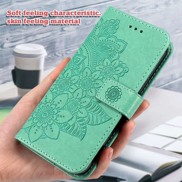 Xiaomi 17T Lompakkokotelo Mandala Green